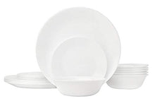 Load image into Gallery viewer, Corelle Livingware 18-Piece Dinnerware Set, Winter Frost White, Service for 6 (1088609)