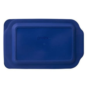 PYREX 3QT Glass Baking Dish with Blue Cover 9" x 13" (Pyrex)