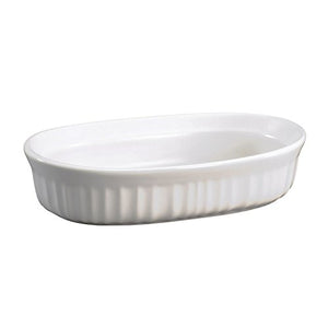 Corning Ware French White Oval Individual Casserole/No Lid (16 Oz / 475 mL) (F-15-B)