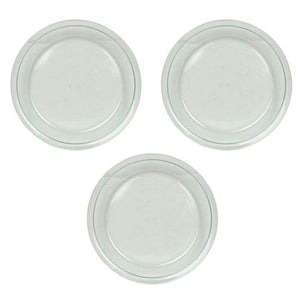 World Kitchen 6001003 Pyrex Glass Bakeware Pie Plate 9" x 1.2" (Pack of 3), 9", Clear