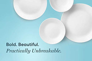 Corelle Dinner Plates, 8-Piece, Winter Frost White