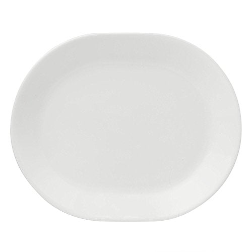 Corelle Livingware 12-1/4-Inch Serving Platter, Winter Frost White (Winter Frost White x2)