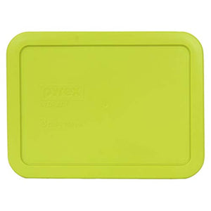 Pyrex 7210-PC 3 Cup Edamame Green Rectangle Plastic Food Storage Lid