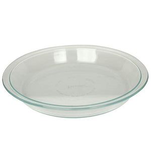 World Kitchen 6001003 Pyrex Glass Bakeware Pie Plate 9" x 1.2" (Pack of 3), 9", Clear