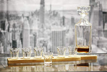 Load image into Gallery viewer, Shot Glasses with Wooden Tray, 6 glasses, 1 ounce each, Great Gift