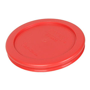 Pyrex 7202-PC Red Round Storage Lids - 6 Pack