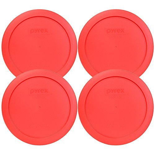 Pyrex 7201-PC Round Red 6.5