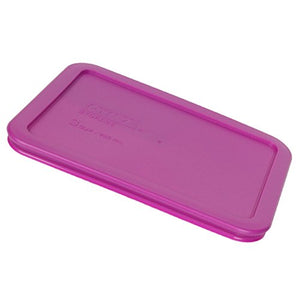 Pyrex 7210-PC 3 Cup Berry Pink Rectangle Plastic Food Storage Lid