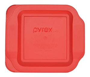 Pyrex Red Plastic Lid for 2 Quart 8-inch Square Baking Dish #222-PC