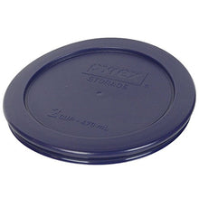 Load image into Gallery viewer, Pyrex 2 Cup Blue Round Storage Lid/Cover #7200-PC for Glass Mixing Bowls - 12 Pack