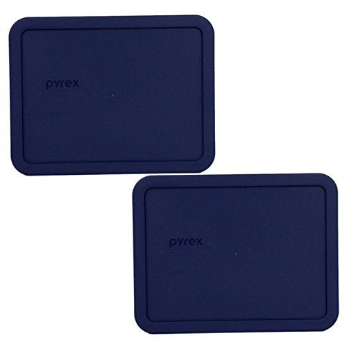 PYREX Blue 6-cup RECTANGULAR Plastic Cover 7211-PC (2 Pack)