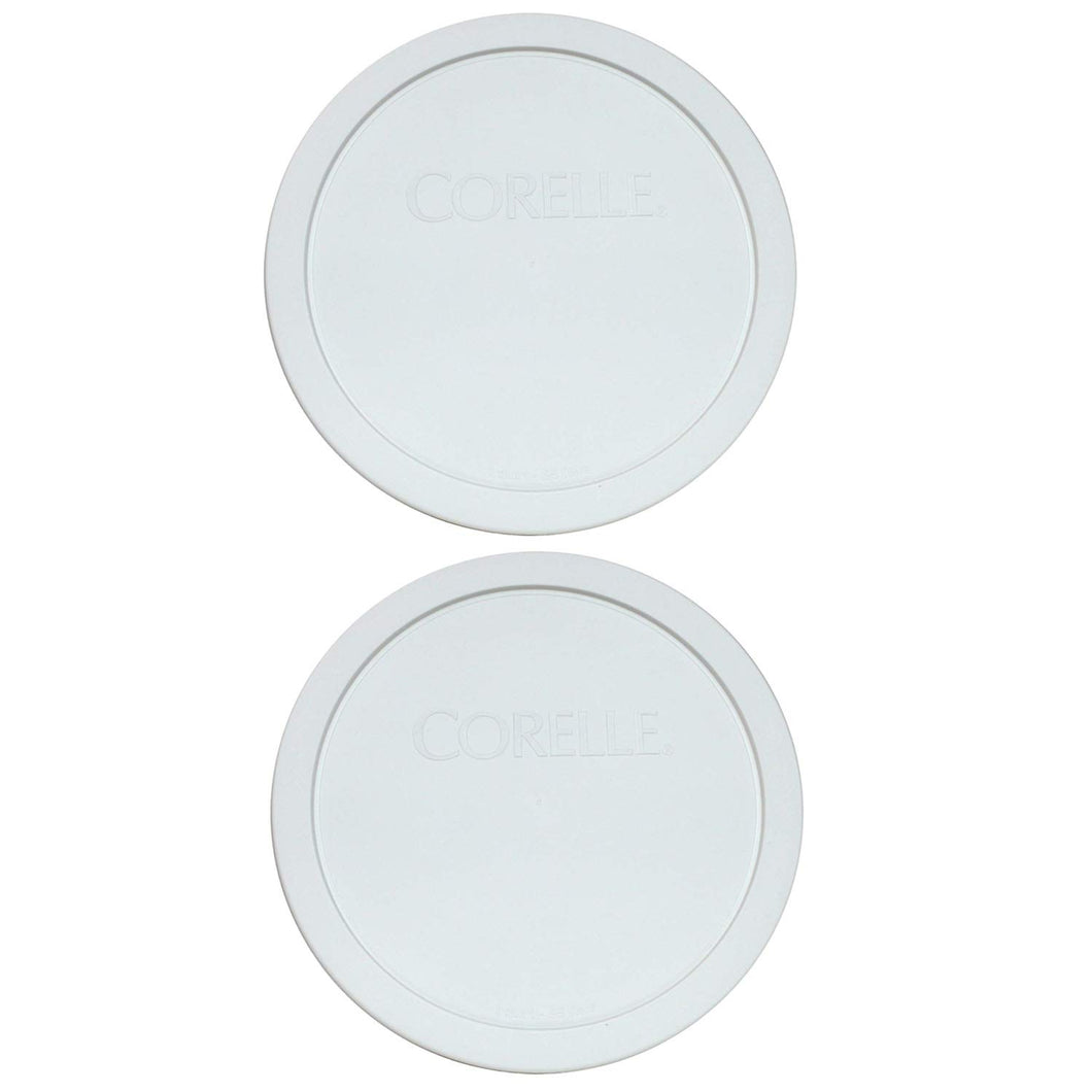 Corelle White 1.0 Quart - .95 Liters Plastic Cover 323-PC (2)