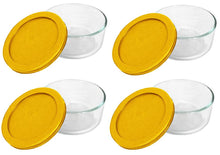 Load image into Gallery viewer, Pyrex Storage Plus 2-Cup Round Glass Food Storage Dish, Yellow Cover