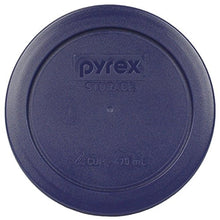 Load image into Gallery viewer, Pyrex 2 Cup Blue Round Storage Lid/Cover #7200-PC for Glass Mixing Bowls - 12 Pack