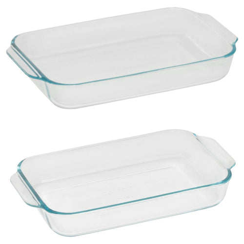 Pyrex 2 Piece Oblong Bakeware Value Pack,