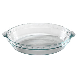 Pyrex Bakeware 9-1/2-Inch Scalloped Pie Plate, Clear