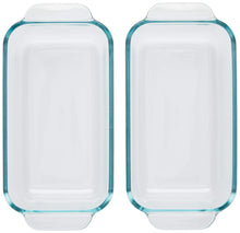 Load image into Gallery viewer, Pyrex 1.5-Quart Clear Basics Glass Loaf Pan (Set of 2)