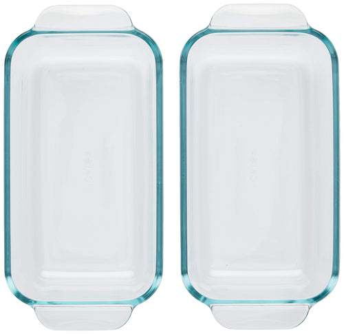 Pyrex 1.5-Quart Clear Basics Glass Loaf Pan (Set of 2)