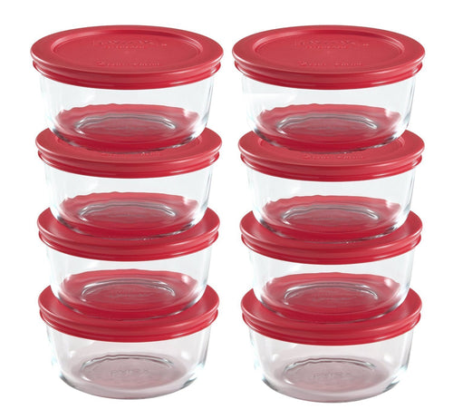 Pyrex 2-Cup Glass Food Storage Set with Lids