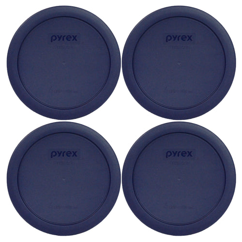 Pyrex Blue 4 Cup Round Plastic Cover #7201-PC (4)