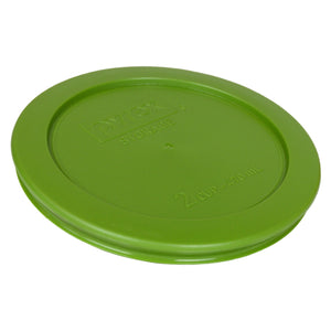 Pyrex 7200-PC Round 2 Cup Storage Lid for Glass Bowls (4, Lawn Green)