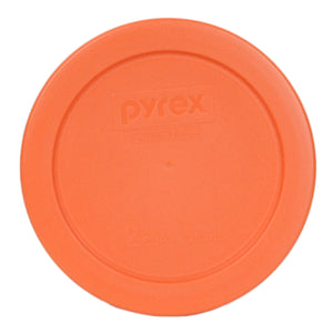 Pyrex 7200-PC Round 2 Cup Storage Lid for Glass Bowls (6, Orange)